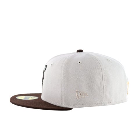 New Era 59Fifty San Diego Padres Tatis Platinum Glove Fitted Hat Stone Burnt Wood Brown - Image 2