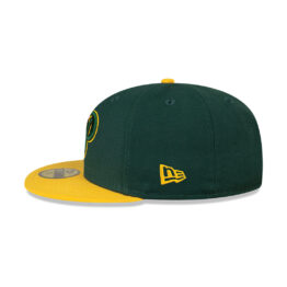 New Era 59Fifty Pericos de Puebla Away Road On Field Fitted Hat Dark Green Gold