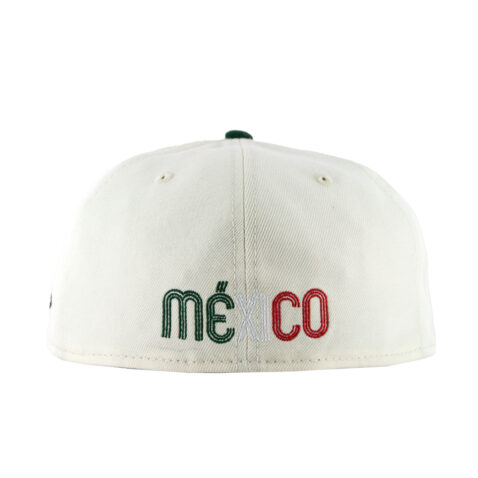 New Era 59Fifty World Baseball Classic Mexico Fitted Hat Chrome White Red Dark Green - Image 6