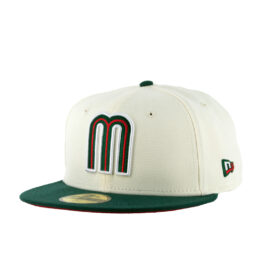 New Era 59Fifty World Baseball Classic Mexico Fitted Hat Chrome White Red Dark Green