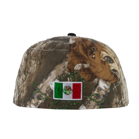 New Era 59Fifty World Baseball Classic Mexico Two Tone Fitted Hat Chrome Realtree Edge Camo Black - Image 6