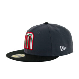 New Era 59Fifty World Baseball Classic Mexico Two Tone Fitted Hat Dark Graphite Black