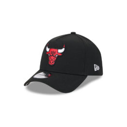 New Era 9Forty Chicago Bulls A-Frame Adjustable Snapback Hat Black