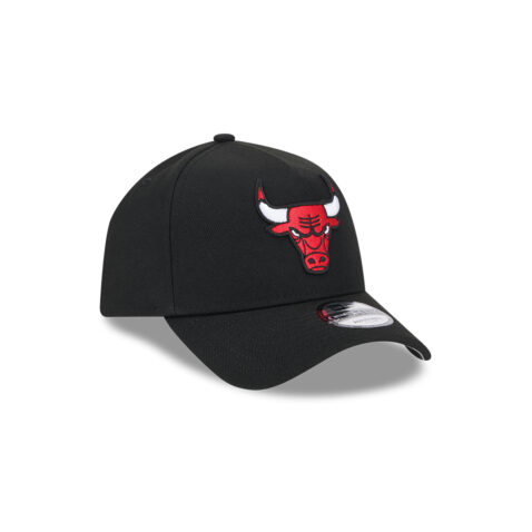 New Era 9Forty Chicago Bulls A-Frame Adjustable Snapback Hat Black - Image 4