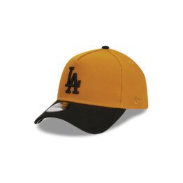 New Era 9Forty Los Angeles Dodgers Rustic Fall A-Frame Adjustable Snapback Hat Bronze Black