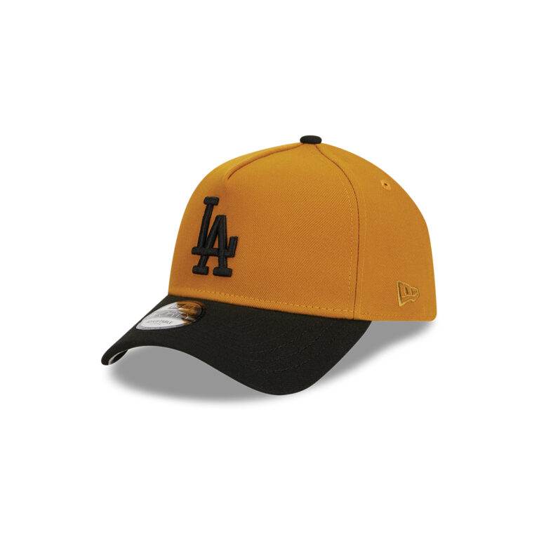 New-Era-9Forty-Los-Angeles-Dodgers-Rustic-Fall-A-Frame-Adjustable-Snapback-Hat-Bronze-Black-left-Front.jpg