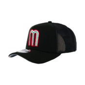 New-Era-9Forty-Mexico-Mesh-Trucker-Adjustable-A-Frame-Snapback-Hat-Black-Left-Front.jpg