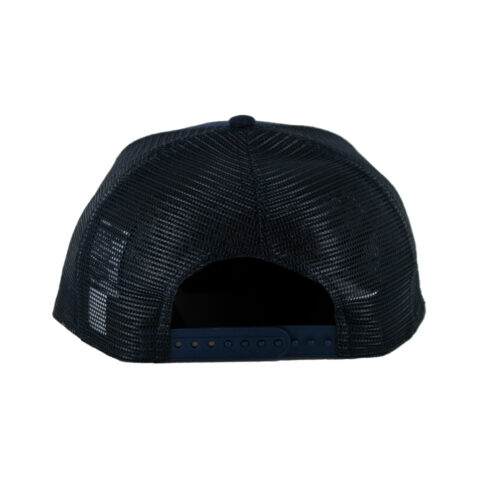 New Era 9Forty Red Bull Oracle Formula 1 Racing Checo Mesh Trucker Adjustable A-Frame Snapback Hat Dark Navy Blue - Image 4