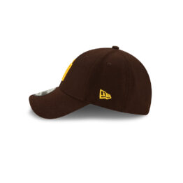 New Era 9Forty San Diego Padres Game Petco Park 20th Anniversary Side Patch Adjustable Strapback Hat Dark Brown Gold