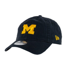New Era 9Twenty Michigan Wolverines Adjustable Strapback Hat Dark Navy Blue