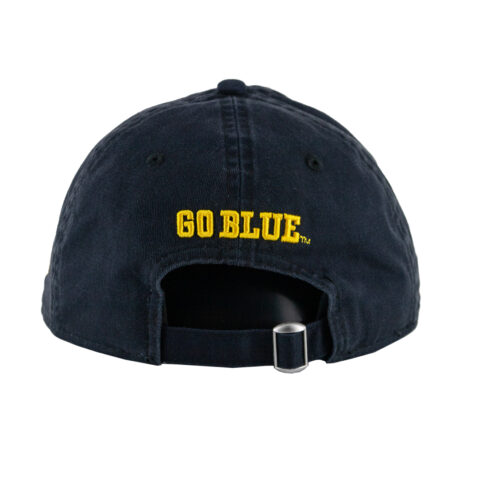 New Era 9Twenty Michigan Wolverines Adjustable Strapback Hat Dark Navy Blue