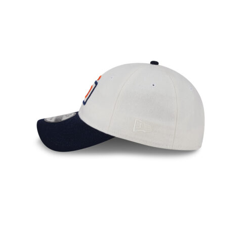 New Era 9Twenty San Diego Padres Leather Strap Adjustable Strapback Hat White Black - Image 2