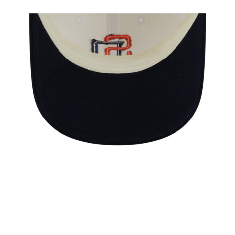 New Era 9Twenty San Diego Padres Leather Strap Adjustable Strapback Hat White Black - Image 7