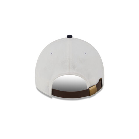 New Era 9Twenty San Diego Padres Leather Strap Adjustable Strapback Hat White Black - Image 6