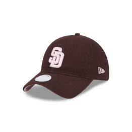 New Era 9Twenty San Diego Padres Mother’s Day 2024 Adjustable Strapback Hat Burnt Wood Brown Pink