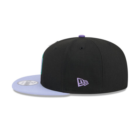 New Era x Big League Chew 9Fifty San Diego Padres Ground Ball Grape Adjustable Snapback Hat Black Gray - Image 2