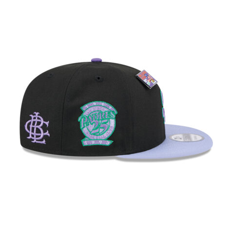 New Era x Big League Chew 9Fifty San Diego Padres Ground Ball Grape Adjustable Snapback Hat Black Gray - Image 5