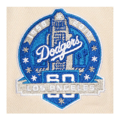 Mitchell & Ness Los Angeles Dodgers Military Blue Adjustable Snapback Hat - Image 3