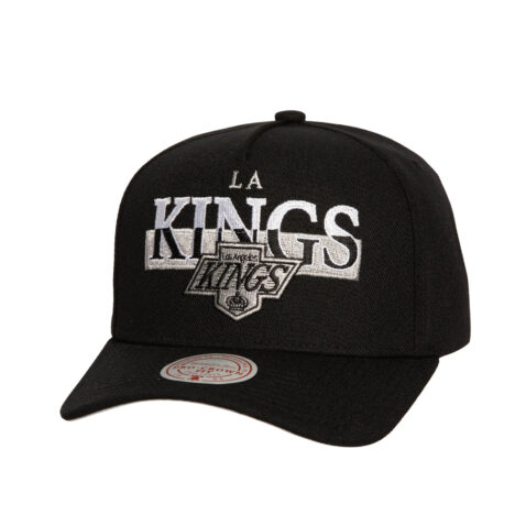 Mitchell & Ness Los Angeles Kings Panorec Pro Adjustable Snapback Hat Black