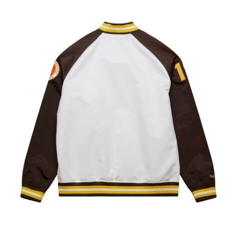 Mitchell & Ness San Diego Padres MLB Legends Tony Gwynn Sublimated Lightweight Satin Jacket White - Image 2