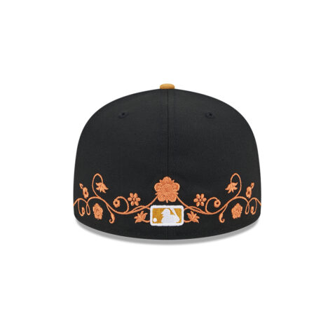 New Era 59Fifty Los Angeles Dodgers Floral Vine Fitted Hat Black - Image 6