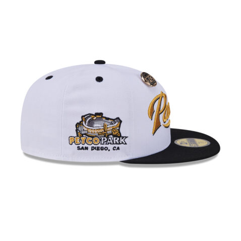 New Era 59Fifty San Diego Padres 5950 Day Fitted Hat White Black - Image 5