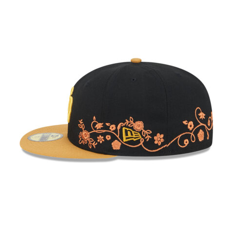 New Era 59Fifty San Diego Padres Floral Vine Fitted Hat Black New Era 59Fifty San Diego Padres Floral Vine Fitted Hat Black