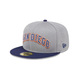 New Era 59Fifty San Diego Padres New Era Pivot Mesh Crown Fitted Hat Gray Dark Navy