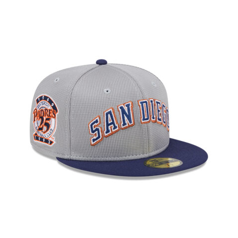 New Era 59Fifty San Diego Padres New Era Pivot Mesh Crown Fitted Hat Gray Dark Navy - Image 4