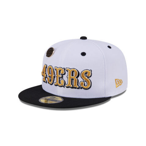 New Era 59Fifty San Francisco 49ers 5950 Day Fitted Hat White Black
