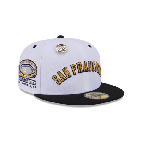 New Era 59Fifty San Francisco Giants 5950 Day Fitted Hat White Black - Image 4
