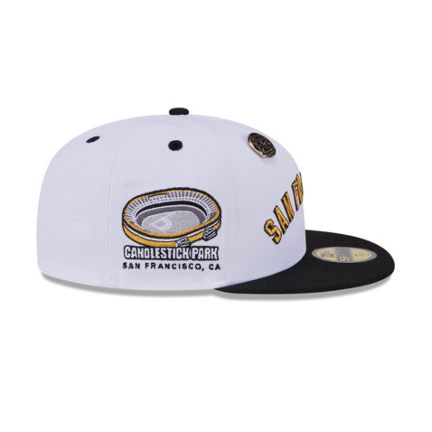 New Era 59Fifty San Francisco Giants 5950 Day Fitted Hat White Black - Image 5