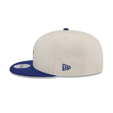 New Era 9Fifty Los Angeles Dodgers Floral Fill Adjustable Snapback Hat Stone Blue - Image 2