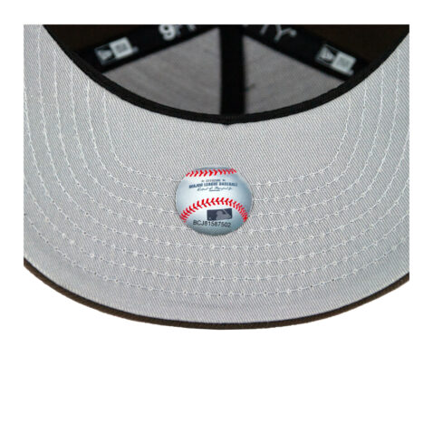 New Era 9Fifty San Diego Padres 1984 A-Frame Snapback Hat Brown Gold Orange - Image 5