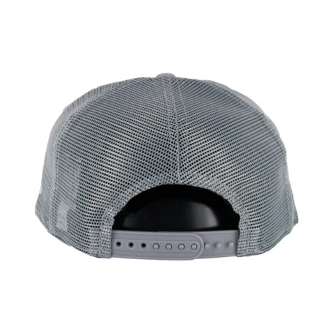 New Era 9Fifty San Diego Padres A-Frame Mesh Trucker Snapback Hat Gray White - Image 4