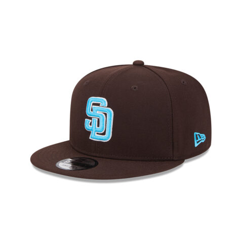 New Era 9Fifty San Diego Padres Father's Day 2024 Snapback Hat Burnt Wood Brown
