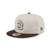 New-Era-9Fifty-San-Diego-Padres-Floral-Fill-Adjustable-Snapback-Hat-Stone-Brown-Left-Front.jpg