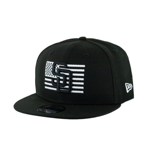 New Era 9Fifty San Diego Padres Stars and Stripes Snapback Hat Black White