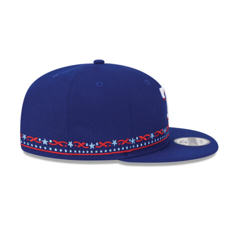 New Era 9Fifty Texas Rangers 2024 ASG Detail Snapback Hat Royal Blue - Image 5
