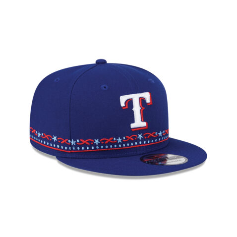 New Era 9Fifty Texas Rangers 2024 ASG Detail Snapback Hat Royal Blue - Image 4
