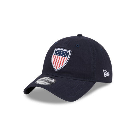 New Era 9Twenty Official 2024 Olympic Games Team USA Shield Adjustable Strapback Hat Blue