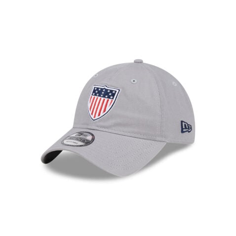 New Era 9Twenty Official 2024 Olympic Games Team USA Shield Adjustable Strapback Hat Gray