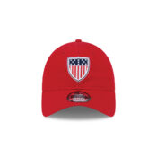 New-Era-9Twenty-Official-Olympics-2024-Team-USA-Shield-Adjustable-Strapback-Hat-Red-Front.jpg