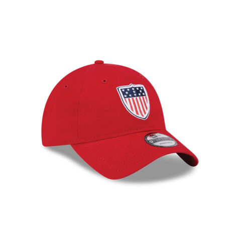 New Era 9Twenty Official 2024 Olympic Games Team USA Shield Adjustable Strapback Hat Red - Image 4
