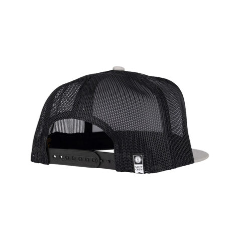 Salty Crew Bruce Trucker Adjustable Snapback Hat Silver Black