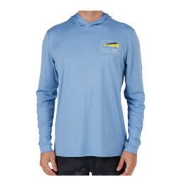 Salty Crew Golden Mahi Hooded Longsleeve Sunshirt Marine Blue