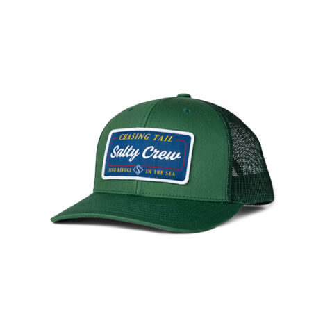 Salty Crew Marina Retro Trucker Adjustable Snapback Hat Green