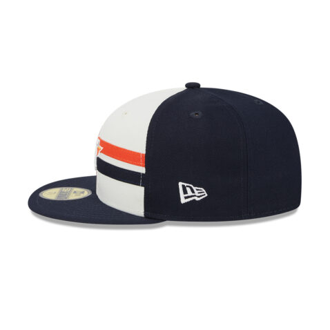New Era 59Fifty Houston Astros Official 2024 All-Star Game Workout Fitted Hat Chrome White Dark Navy Blue - Image 6