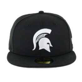 New Era 59Fifty Michigan State Spartans Fitted Hat Black White