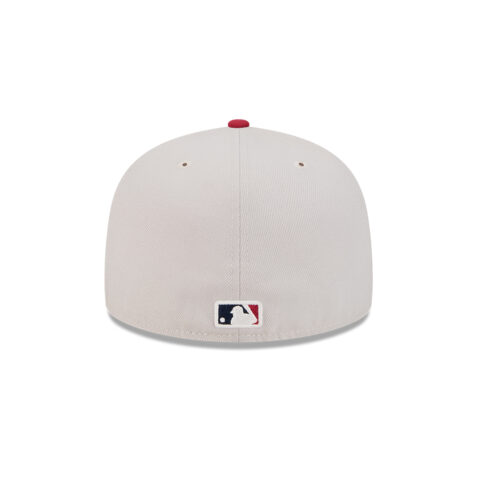 New Era 59Fifty San Diego Padres July 4th 2024 Official On Field Fitted Hat Stone Red Blue - Image 6